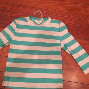 Girl’s striped rash guard